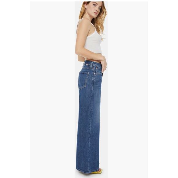 MOTHER Lil Ditcher Roller Sneak Wide Leg Jeans - Petite 25 (new) - Picture 1 of 10